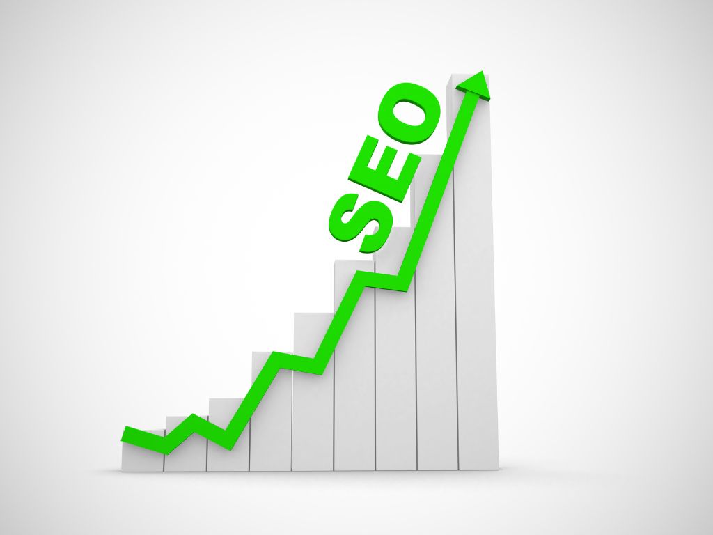a graphic showing increased traffic due to SEO