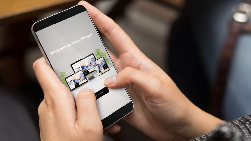 a person browsing on mobile phone