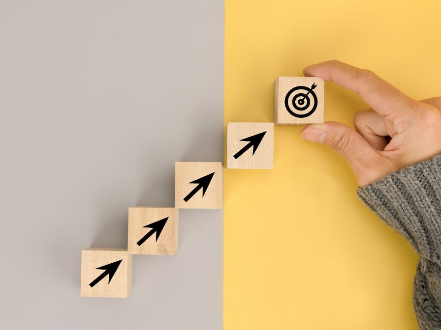 business goal depiction of strategies - coordination of multiple efforts towards a target