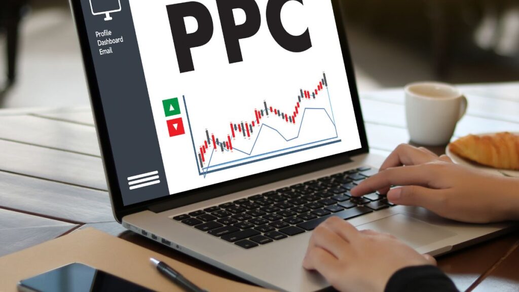 ppc a person analyzing pay per click stats
