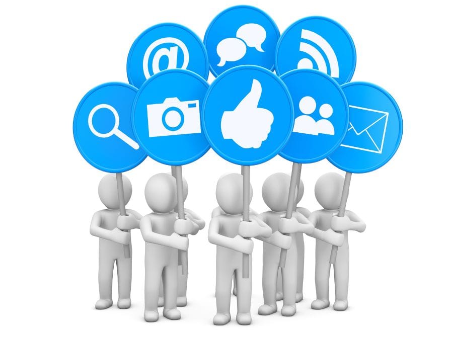 various social media icon