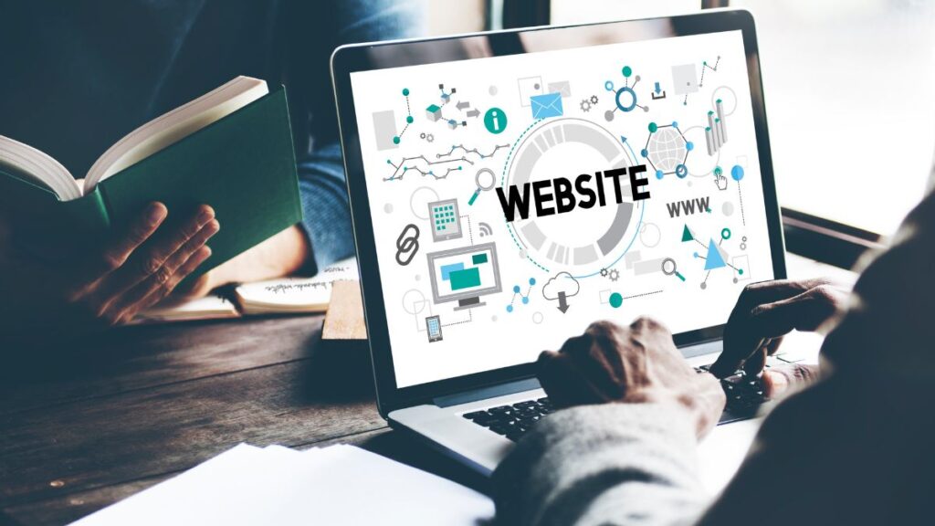 a website on a computer screen