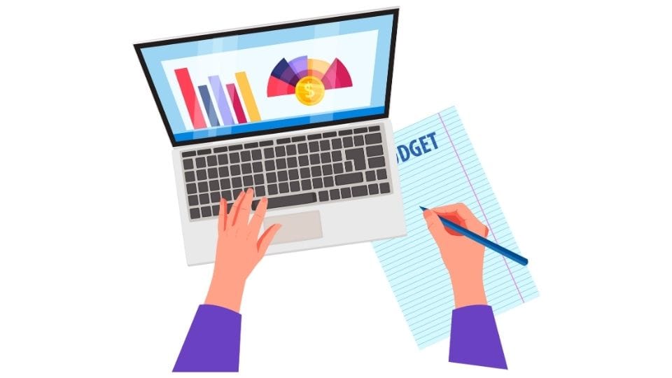 budget illustration of budgeting