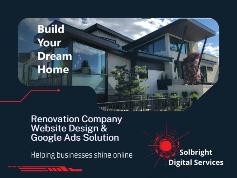 Renovation company web design and PPC campaign featuring buildersolutions.com.my by Solbright