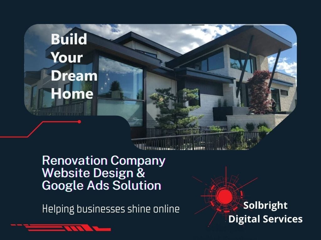 Renovation company web design and PPC campaign featuring buildersolutions.com.my by Solbright