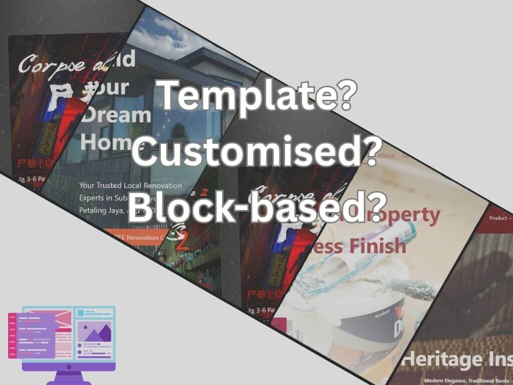 cover image on the topic template vs block vs customised