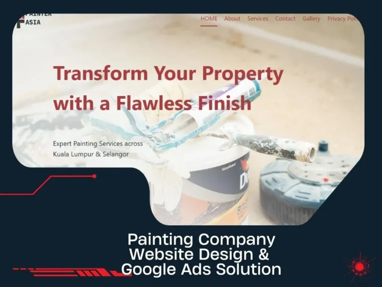 Painting Company Website Design & Google Ads Solution by Solbright Digital Services