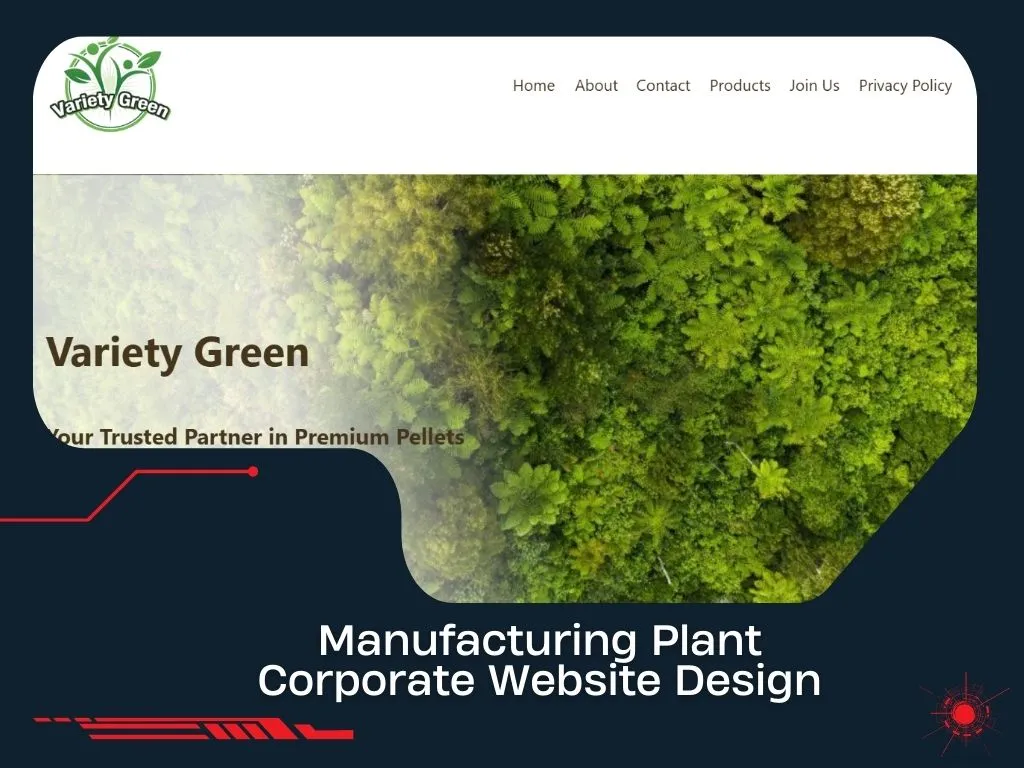 manufacturing plant web design by solbright